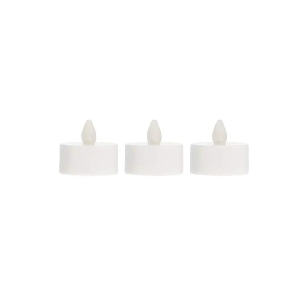 ✅Luminessence 3pk LED Flickering Tealight Candles 🕯️ Batteries Included #️⃣0126